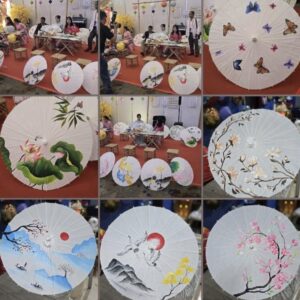 Hand-Painted Vietnamese Umbrella