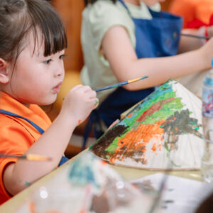 Mini conical hat painting workshop in Ho Chi Minh City for international guests