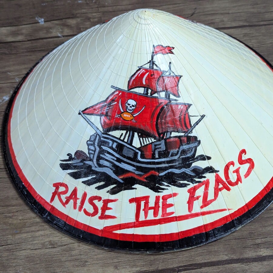 Hand-painted Hue conical hat in Ho Chi Minh City