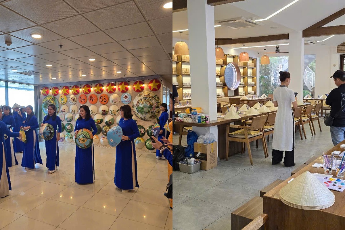 Corporate conical hat workshop in Ho Chi Minh City