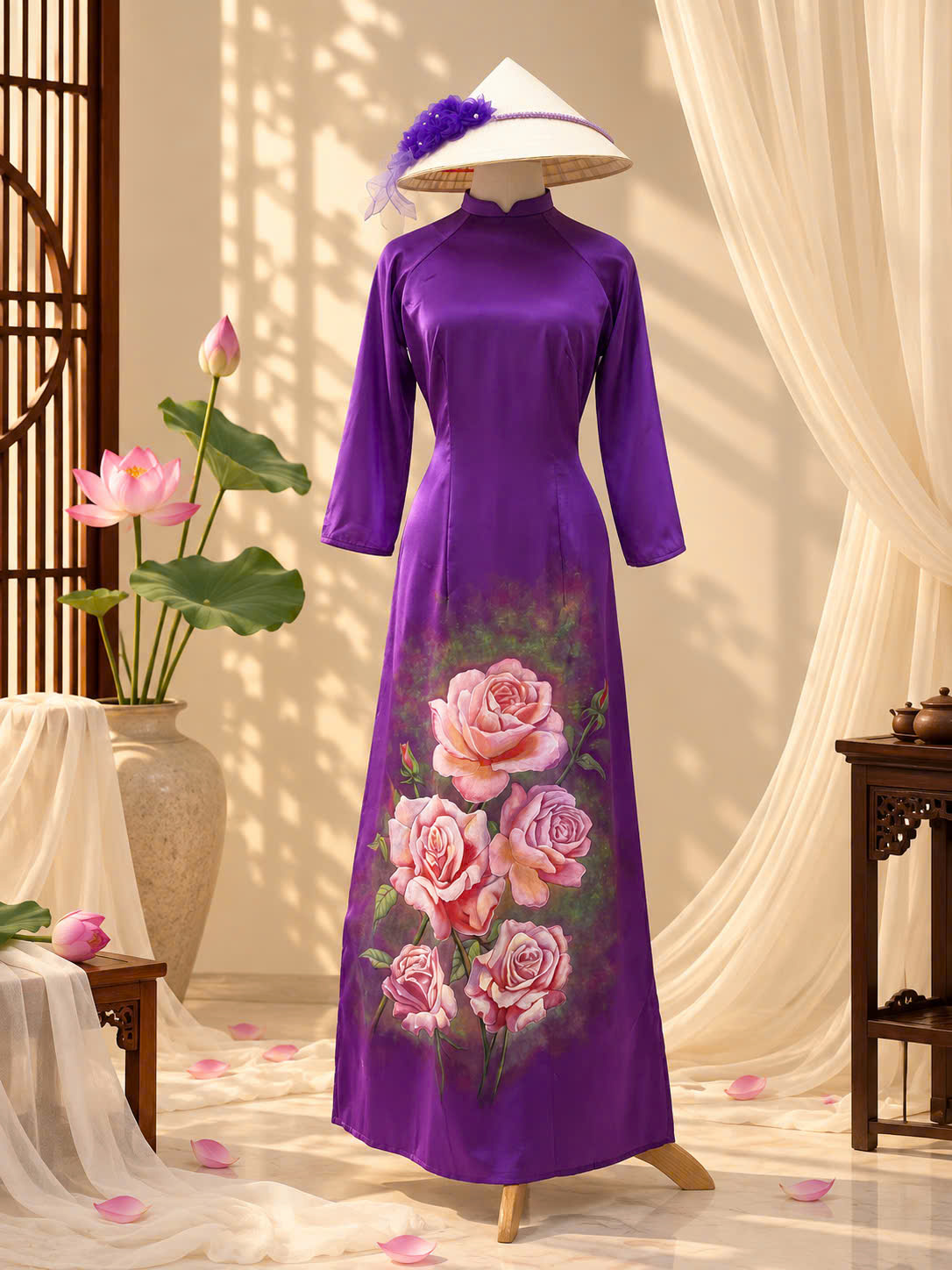 Tailor-made ao dai for international visitors – custom Vietnamese dress