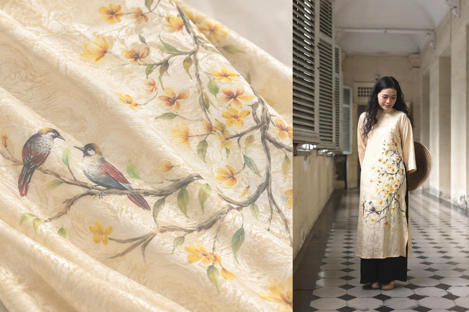 Tailor-made ao dai for men and women, custom tailored in Vietnam