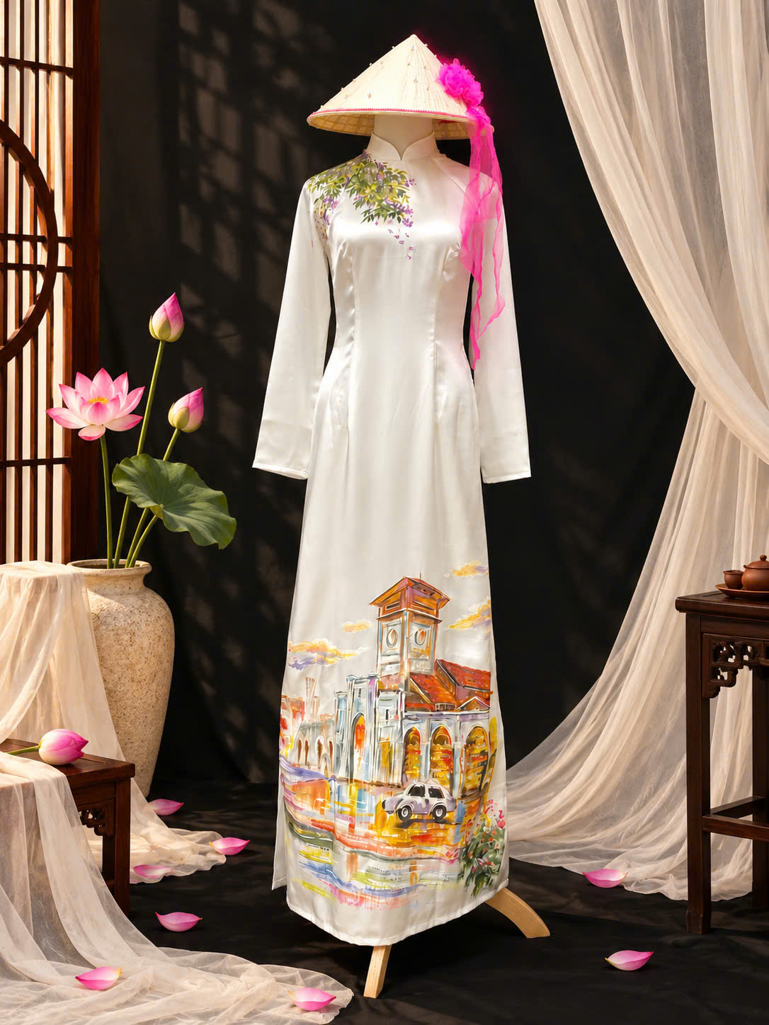 Personalized ao dai design service for tourists in Vietnam